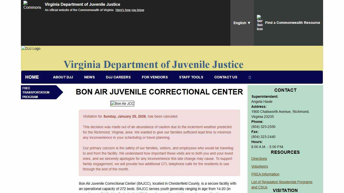 Bon Air Juvenile Correctional Center